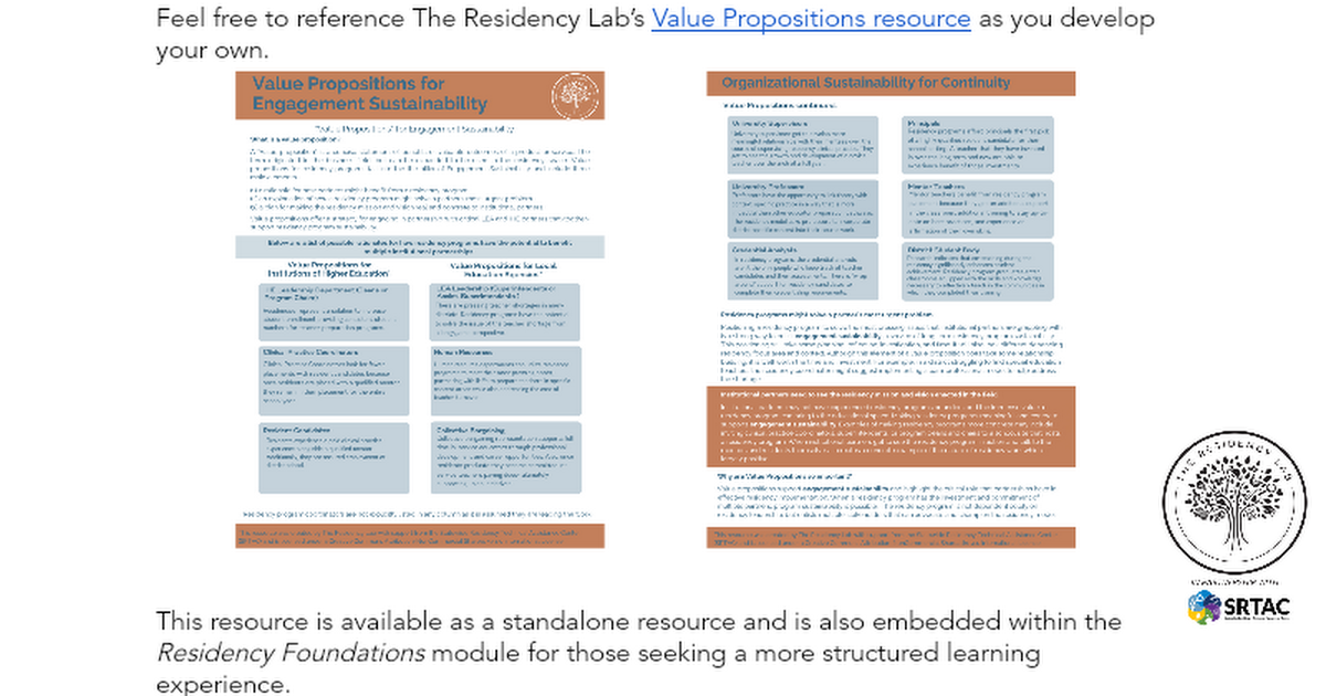 Developing Value Propositions for Your Program