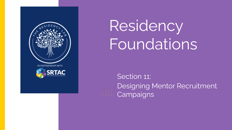 Residency Foundations: Designing Mentor Recruitment Campaigns
